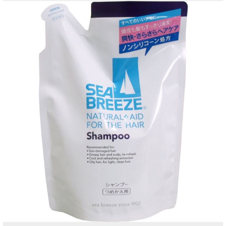 sea-breeze-shampoo-refill-400ml-แชมพู-ซีบรีส-ถุงเติม