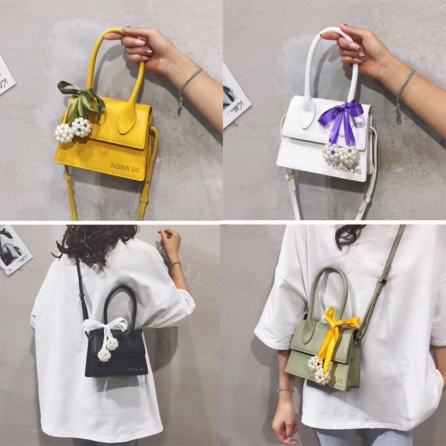 กระเป๋ามินิ-พร้อมส่ง-จะสะพายข้างหรือถือเก๋ๆก็สวย