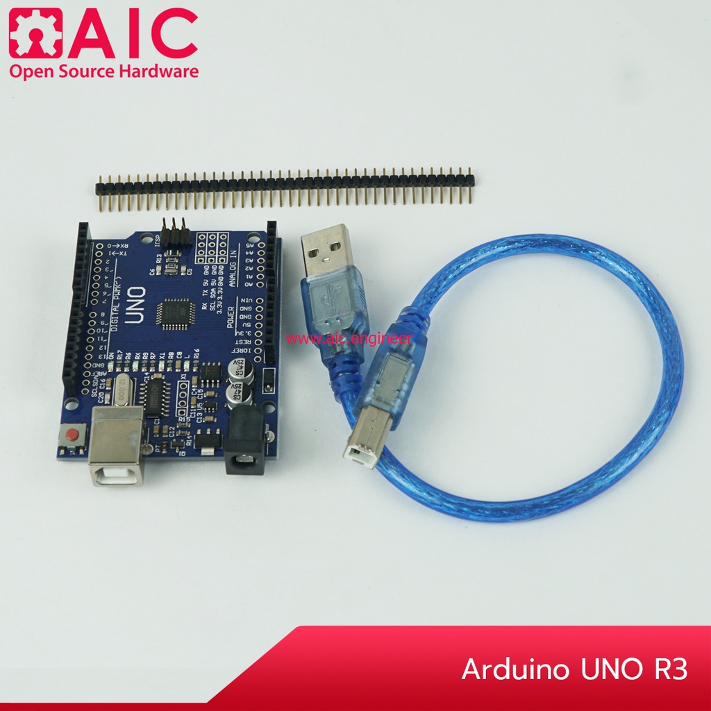 บอร์ด-arduino-uno-r3-พร้อมสายสัญญาณ-aic-ผู้นำด้านอุปกรณ์ทางวิศวกรรม