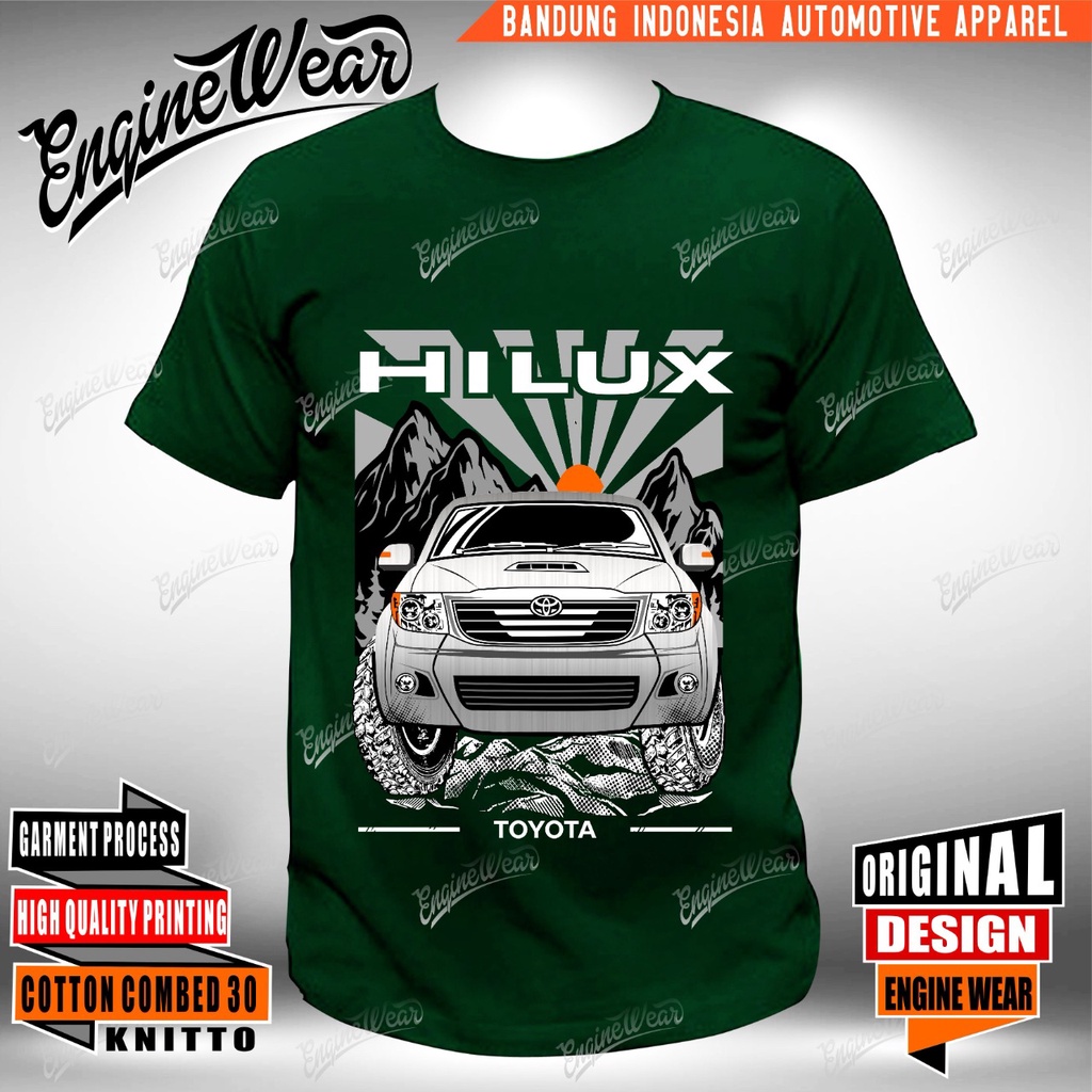 hilux-เสื้อยืดลําลอง-แขนสั้น-พิมพ์ลายรถยนต์-4wd-toyota-hilux-hlx