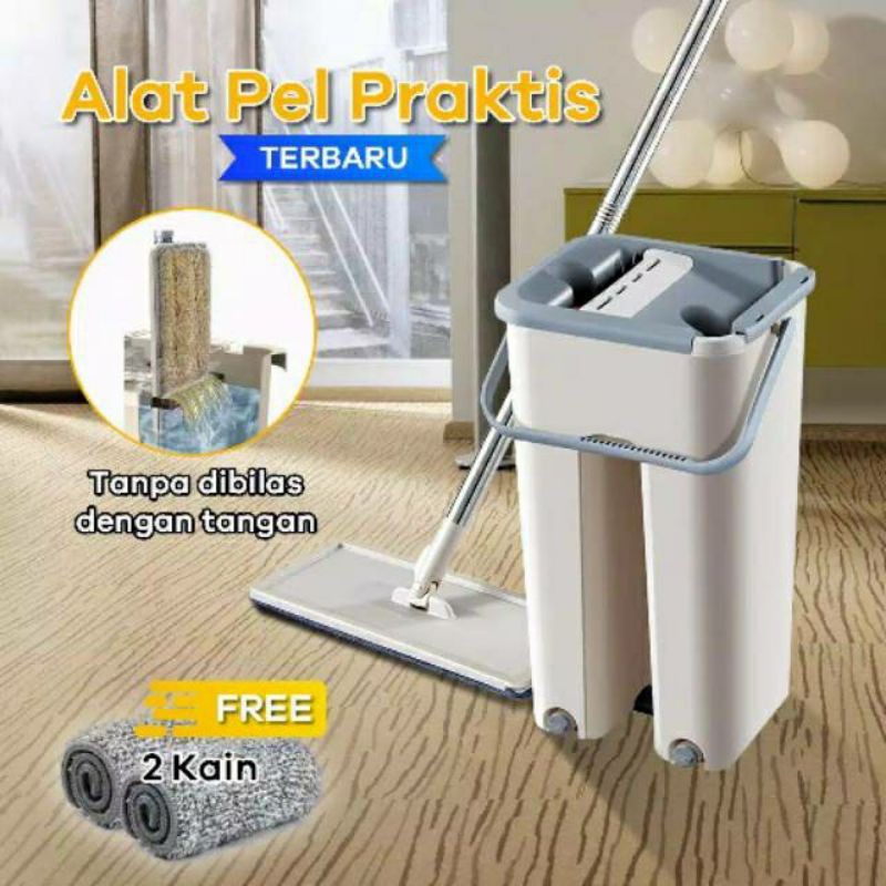 Mop ULTRA MOP ชุดไม้ถูพื้นอัตโนมัติ 2 ท่อ ทําความสะอาดพื้น EMBER MOP ...