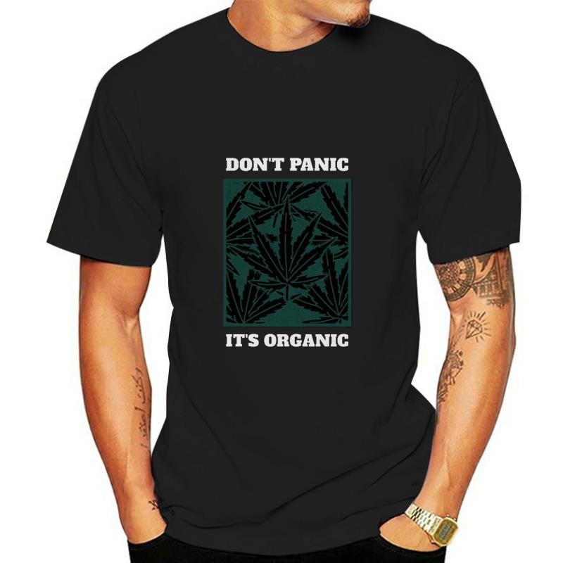 เสื้อยืดผ้าฝ้ายพิมพ์ลายขายดี เสื้อยืด พิมพ์ลาย Dont Panic Its Organic ...