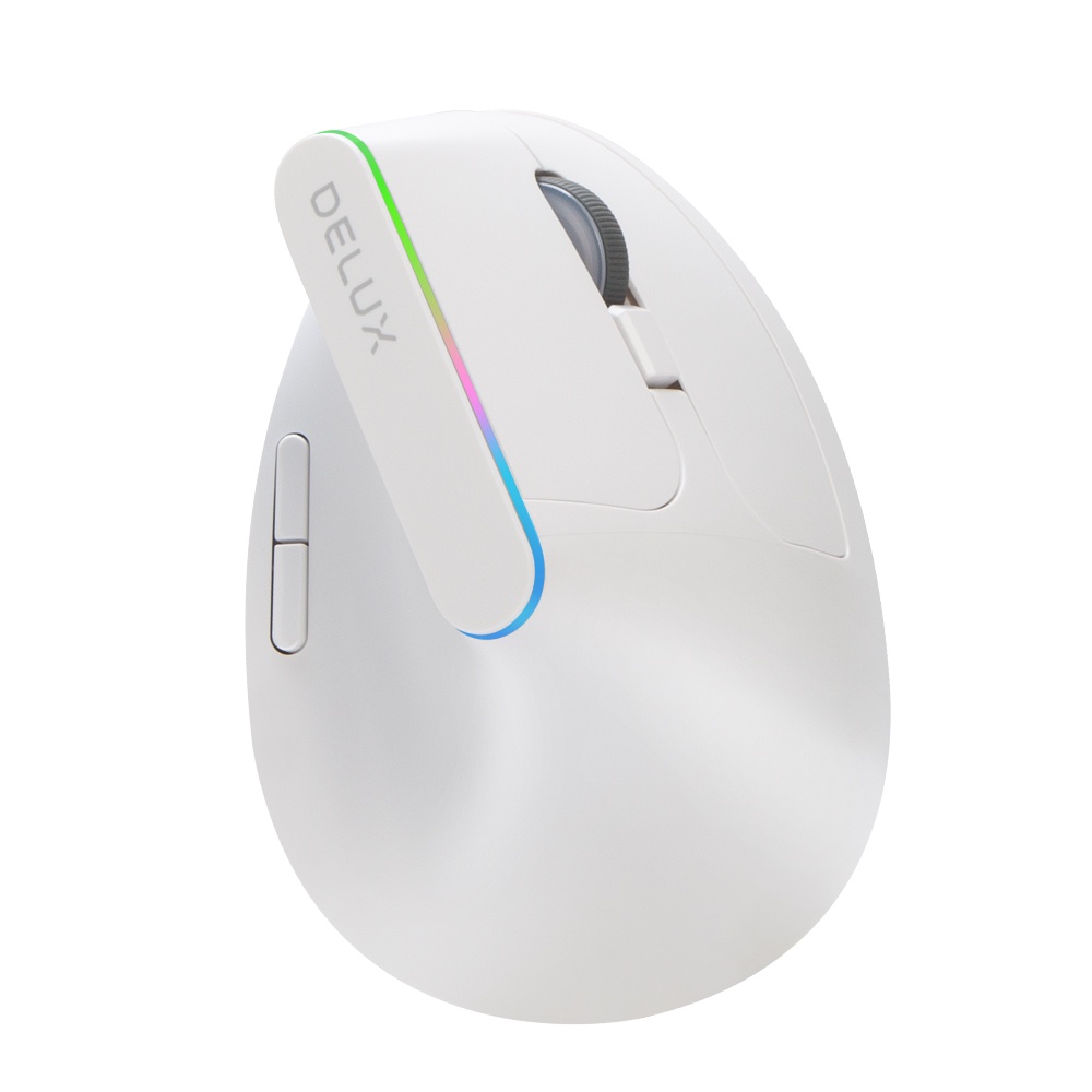 Delux M618C เมาส์เล่นเกมไร้สาย 6 ปุ่ม RGB 1600 DPI พร้อม PC Laptop ...