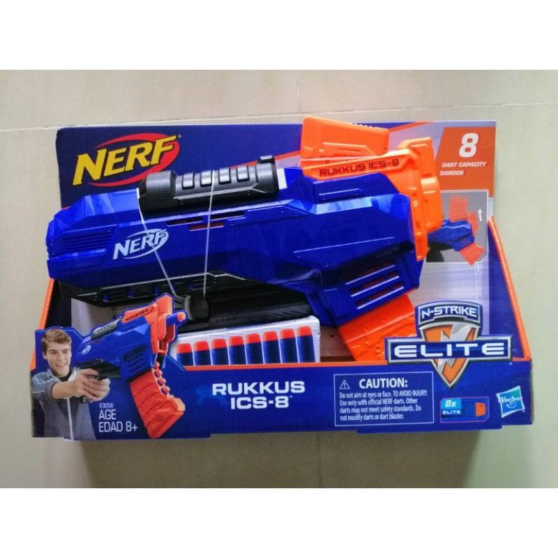 ปืน NERF รุ่น NER ELITE RUKKUS ICS 8 | Shopee Thailand