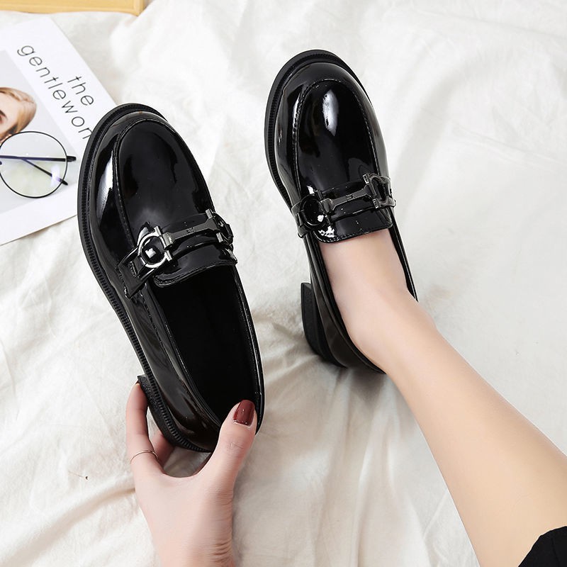 ภาพสินค้า️พร้อมส่ง  ญี่ปุ่นรองเท้าหนังขนาดเล็กผู้หญิงย้อนยุคสไตล์อังกฤษโลฟเฟอร์3cmใหม่jkชุดshoes จากร้าน moonjuh656 บน Shopee ภาพที่ 3