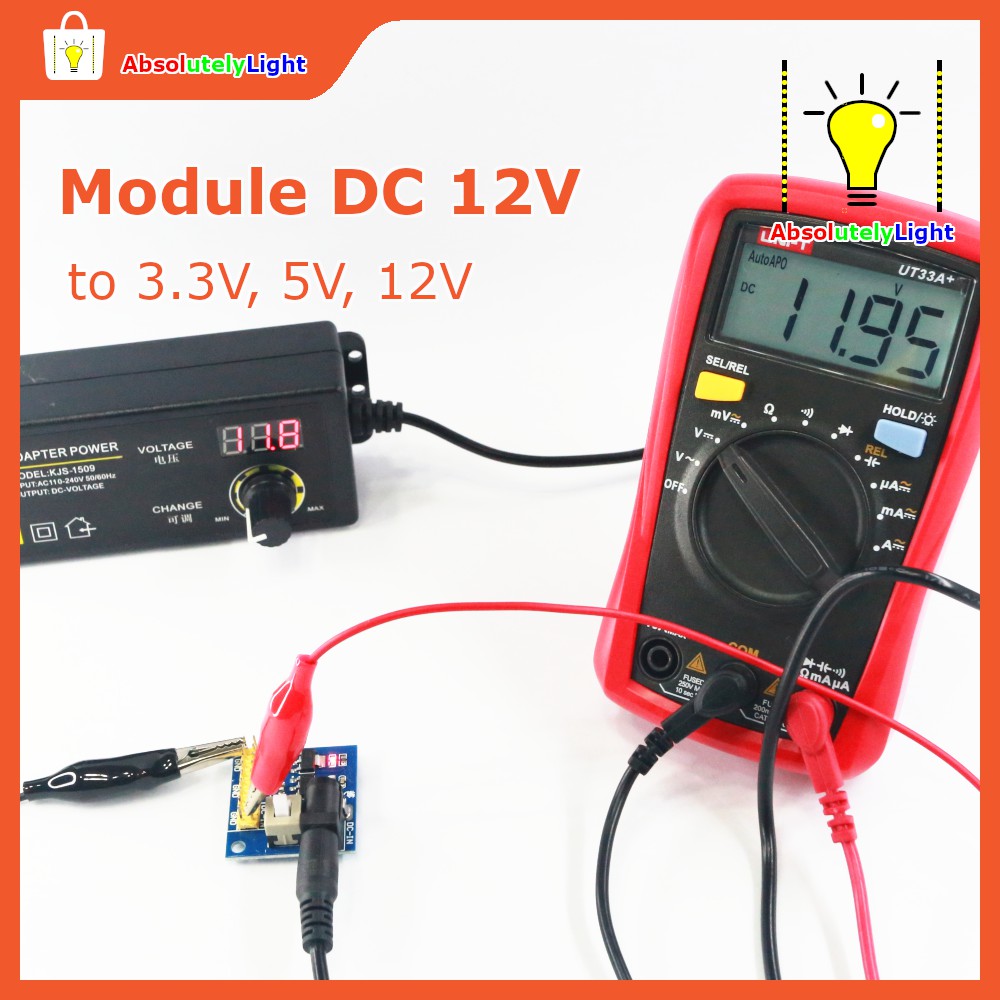 โมดูลแปลงแรงดันไฟฟ้า-dc-12v-to-3-3v-5v-12v-อิเลคทรอนิค