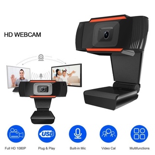 กล้องคอมพิวเตอร์ เว็บแคม HD1080 กล้องเว็บแคม Webcam มีไมโครโฟนในตัว เรียนออนไลน์ อุปกรณ์เสริม