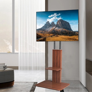 TV Stand ขาแขวนทีวี Heavy-duty TV Standขาแขวนทีวีแบบมีชั้นวางของ Flat panel TV wall mountรองรับขนาดทีวี 32-70นิ้ว