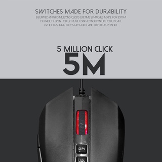 ภาพขนาดย่อของภาพหน้าปกสินค้าFANTECH รุ่น X5 LITE Optical Macro Key RGB Gaming Mouse เมาส์เกมมิ่ง ออฟติคอล ตั้งมาโครคีย์ได้ พร้อม feet mouse จากร้าน fantechthailand บน Shopee