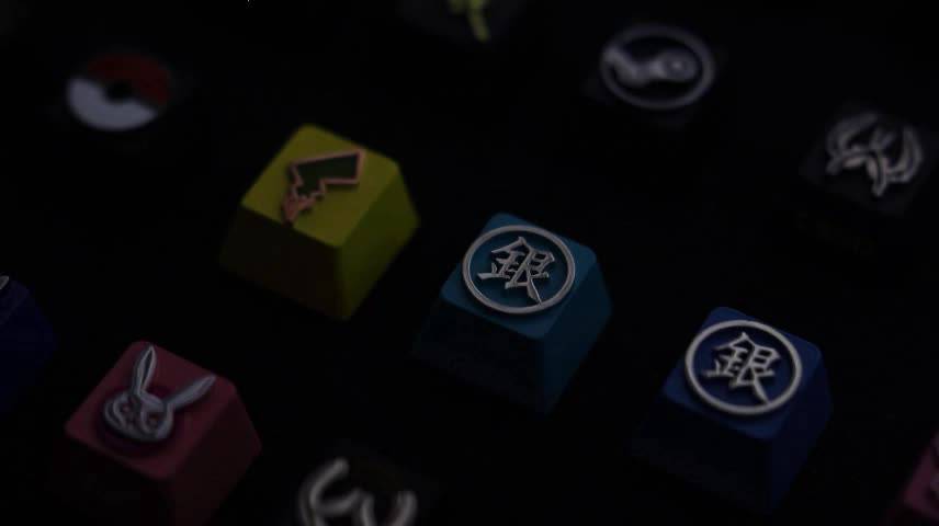 【Keycap】ปุ่มกดคีย์บอร์ด โลหะผสม ลายเกม LOL DVA OW EVA Pikachu ...