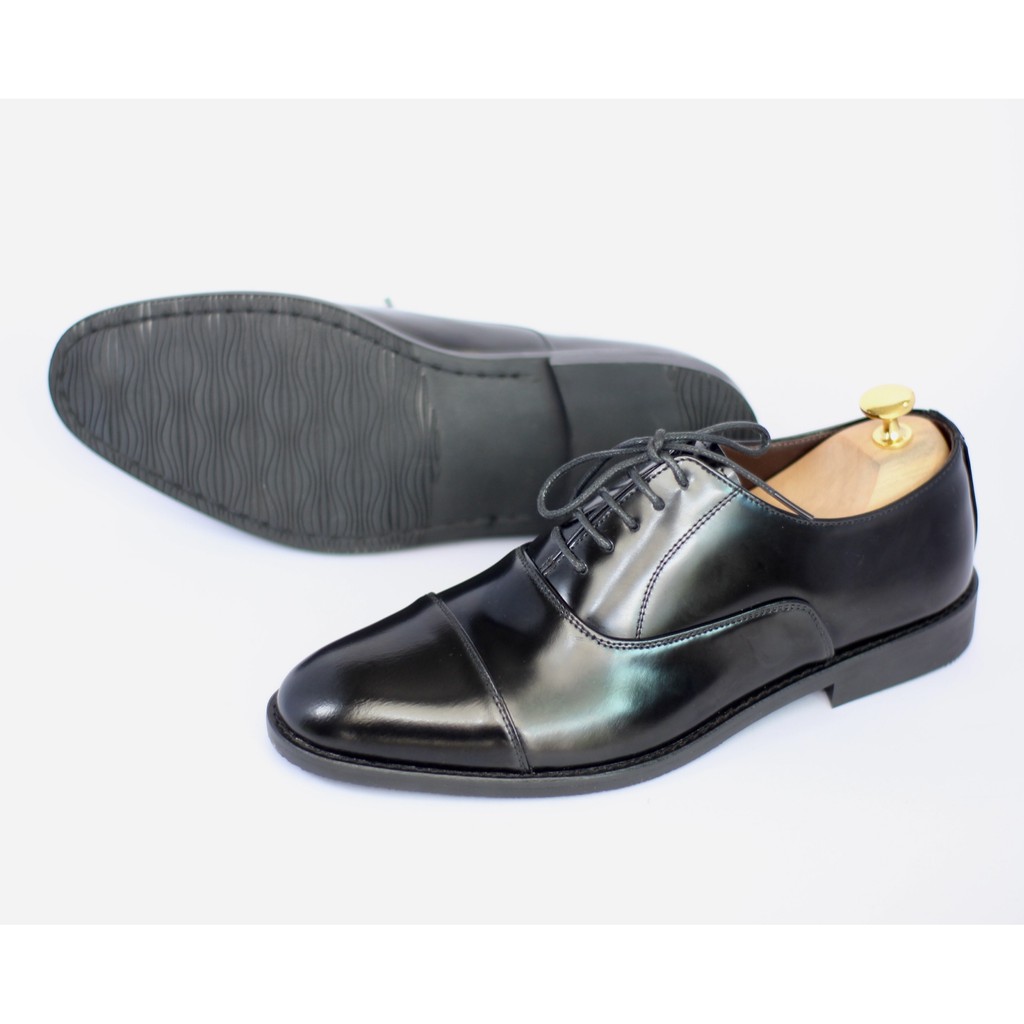 ภาพสินค้าBritish รองเท้าหนังออกซฟอร์ด รุ่น Cap Toe Oxford (Black) จากร้าน british_leathershoes บน Shopee ภาพที่ 3