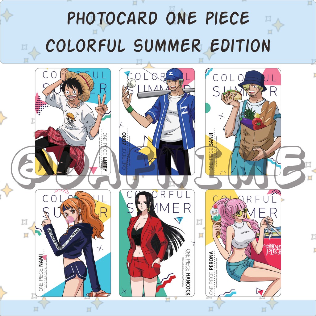 ฟิกเกอร์การ์ตูนอนิเมะ-one-piece-colorful-summer-edition