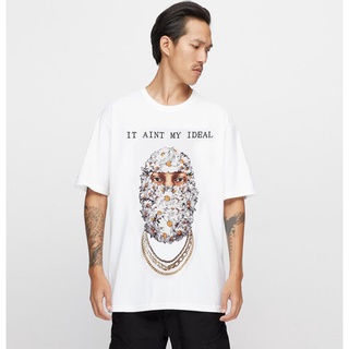 [S-5XL]Ins เสื้อยืดลําลอง แขนสั้น พิมพ์ลายดอกเดซี่ สําหรับผู้ชาย และผู้หญิง