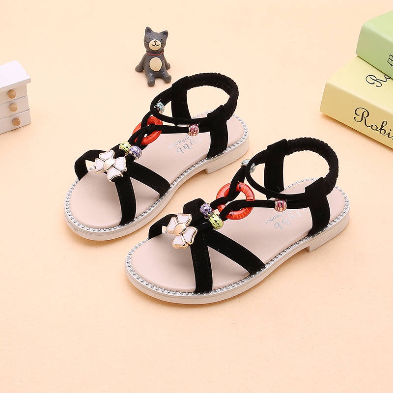 sandals-summer-girl-ใหม่-solid-soft-bottion-princess