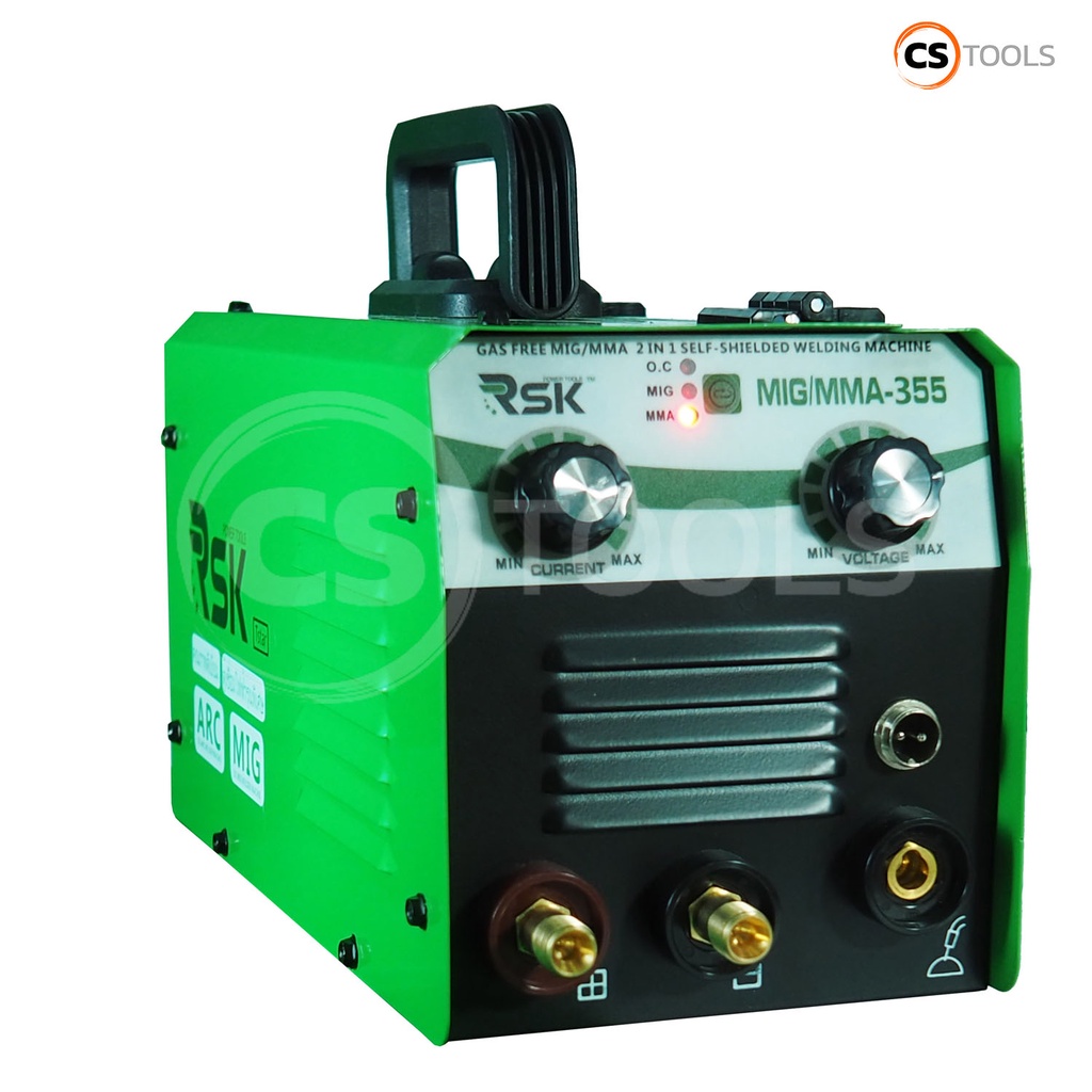 rsk-ตู้เชื่อมไฟ้ฟ้า-เครื่องเชื่อมไฟฟ้า-mig-mma-355-รุ่นไม่ใช้แก๊ส-2-ระบบ-ใช้ได้ทั้งไฟฟ้าและมิก-มาพร้อมลวดฟลักซ์คอร์