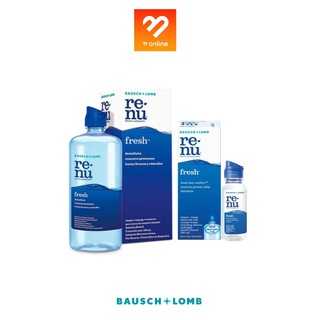 Bausch+Lomb renu Fresh Multi-Purpose Solution น้ำยาล้างคอนแทคเลนส์ มี 2 ขนาด 60ml. // 335ml.