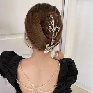 hairclips 🤍 กิ๊บหนีบผมผีเสื้อสีเงิน งานสวยดูดี ดีเทลละเอียด ฟรุ้งฟริ้งมาก พร้อมส่งเลย