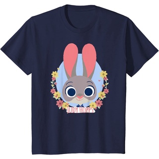 เสื้อยืดผ้าฝ้ายพรีเมี่ยม เสื้อยืด พิมพ์ลายกราฟฟิค Disney Zootopia Judy Hopps แฟชั่นฤดูใบไม้ผลิ