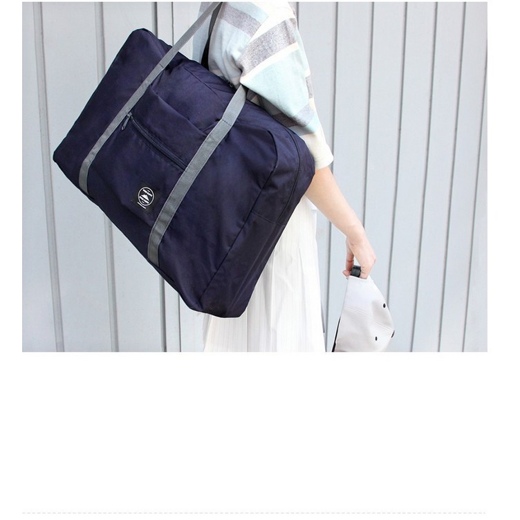 ภาพสินค้าAm Bag กระเป๋าเดินทาง พับเก็บได้สไตล์เกาหลี พกพาง่าย มี4สีให้เลือก จากร้าน ambag. บน Shopee ภาพที่ 3