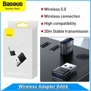 Baseus อะแดปเตอร์ USB บลูทูธ,อะแดปเตอร์ Dongle Adaptador บลูทูธ5.0สำหรับ PC แล็ปท็อปลำโพงไร้สายเครื่องรับสัญญาณเสียง USB