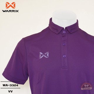 WARRIX เสื้อโปโล รุ่น bubble WA-3324 WA-PLA024 สีม่วง VV วาริกซ์ วอริกซ์ ของแท้ 100%