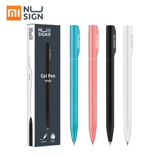 Deli NUSIGN ปากกาเจล สีดํา 0.5 มม. สวิตช์โรตารี่ เขียนลื่น MI สําหรับสํานักงาน บ้าน โรงเรียน