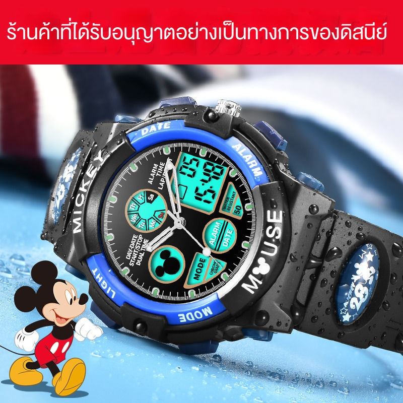 นาฟิกาdisney-นาฬิกาข้อมืออิเล็กทรอนิกส์-ลายการ์ตูนดิสนีย์-สไตล์เกาหลี-สําหรับเด็กนักเรียนประถม