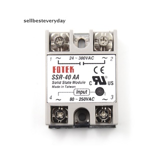 สินค้า Seth รีเลย์โซลิดสเตท SSR-40AA-H 40A 80-250V AC TO 90-480V AC SSR 40AA