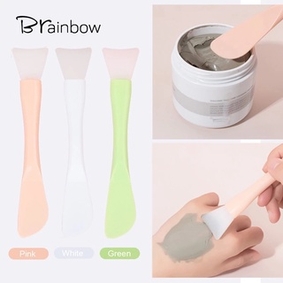 Brainbow แปรงซิลิกาเจล แบบสองหัว สําหรับทําความสะอาดใบหน้า 1 ชิ้น