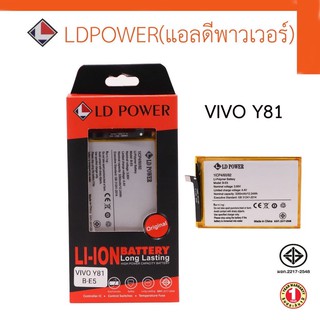 BATTERY VIVO:Y81(รับประกัน 1 ปี )