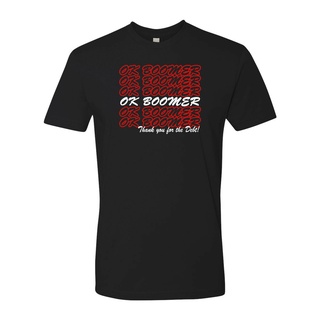 [S-5XL] เสื้อยืดแขนสั้น พิมพ์ลายกราฟฟิค Ok Boomer แฟชั่นสําหรับผู้ชาย