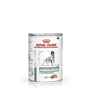 Royal Canin VET Can Dog Diabetic 410 g อาหารสุนัข โรคเบาหวาน อาหารเปียก 1 กระป๋อง