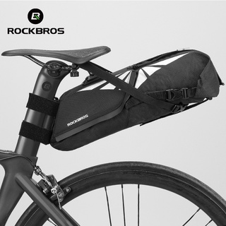 Rockbros กระเป๋าติดอานจักรยาน กันน้ํา สะท้อนแสง ความจุขนาดใหญ่ อุปกรณ์เสริม สําหรับจักรยานเสือภูเขา