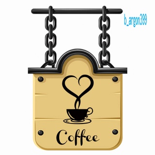 【AG】Removable DIY Kitchen Home Wall Art Sticker Decor Coffee Cup Heart Letter Decal