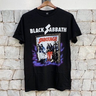 เสื้อยืดผ้าฝ้ายพิมพ์ลายขายดีเสื้อวง BLACK SABBATH รับประกันแท้ 100% นำเข้าจาก USA