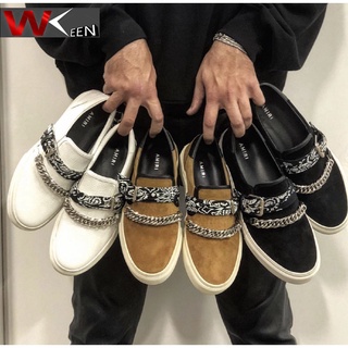 ภาพหน้าปกสินค้าAMIRI รองเท้าผู้ชายหนังระบายอากาศแบบสบาย ๆ loafers  AMIRI ที่เกี่ยวข้อง