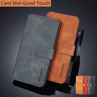 เคสโทรศัพท์กันกระแทกเคสโทรศัพท์หนังฝาพับพร้อมช่องใส่บัตรสําหรับ Samsung Galaxy A71 A51 A70 A50S A30S A20 A30 A10 M20 M30 M10 Card Slot Phone Case Soft Business PU Leather Wallet Back Flip