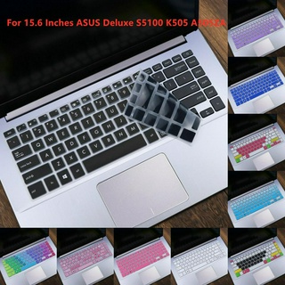 แผ่นซิลิโคนครอบคีย์บอร์ดแล็ปท็อป แบบบางพิเศษ สําหรับ ASUS Deluxe S5100 K505 A505ZA 15.6 นิ้ว