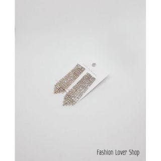 ❤พร้อมส่ง❤ ต่างหูคริสตัลระย้า ต่างหูระย้า เครื่องประดับแฟชั่น ต่างหูแฟชั่น Crystal ต่างหูยาว หรูหรา Tassel Earring