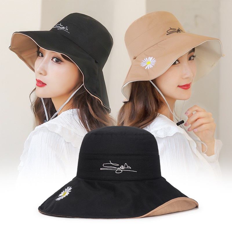 ภาพสินค้าหมวกปีกกว้าง หมวกใส่ได้2ด้าน หมวกชาวประมงเดซี่ หมวกปีกกว้าง หมวกปีก หมวกปีกรอบ หมวกกันแดด bucket จากร้าน saladxu บน Shopee ภาพที่ 1