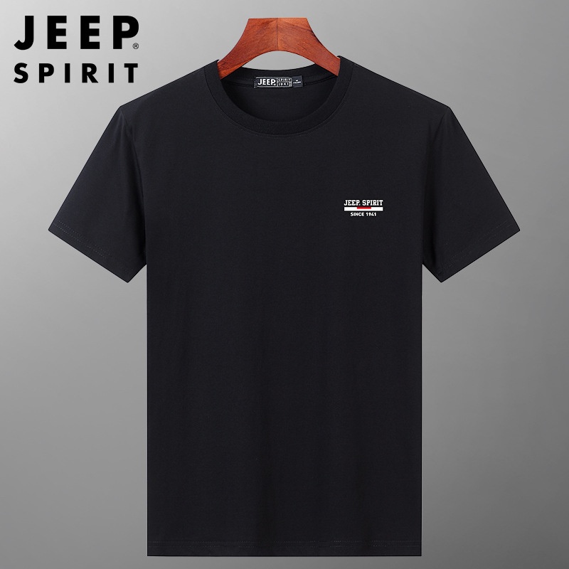 เสื้อยืดลําลอง-ผ้าฝ้าย-แขนสั้น-คอกลม-พิมพ์ลาย-jeep-spirit-แฟชั่นฤดูร้อน-สําหรับผู้ชายs-5xl