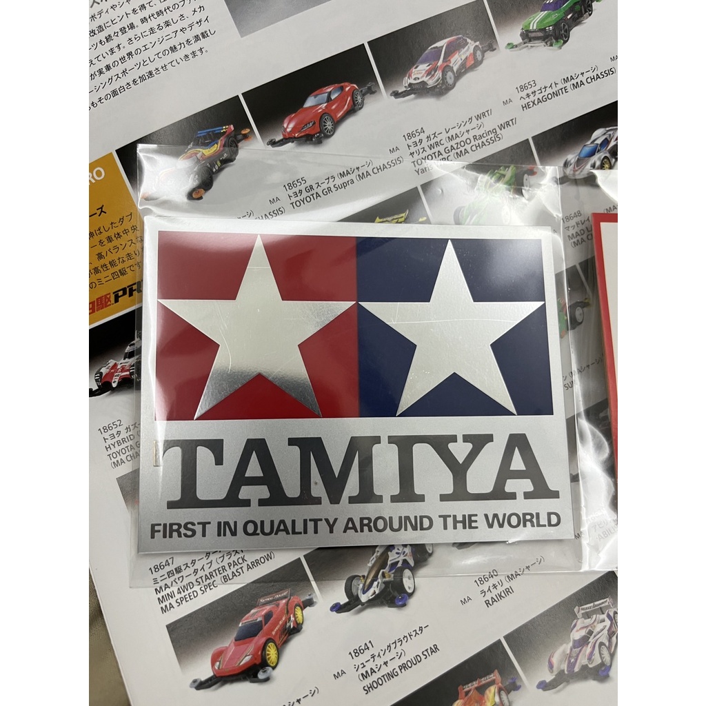 ภาพสินค้าTAMIYA 66047 Tamiya Crystal Sticker size 115mm  88mm สติกเกอร์อย่างหนาสีเงิน จากร้าน limpitukpol บน Shopee ภาพที่ 1