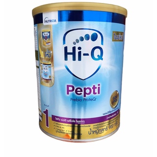 (1กระป๋อง) Dumex HiQ Pepti ไฮคิวเปปติ นมผงสำหรับเด็กแพ้โปรตีนนมวัว ขนาด 900g EXP 06/06/2023