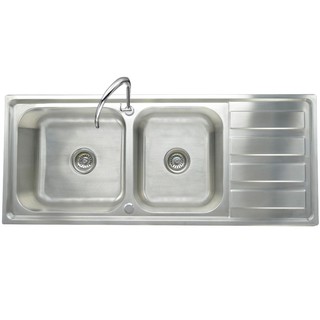 Embedded sink BUILT-IN SINK 2B1D TEKA TX STAINLESS STEEL Sink device Kitchen equipment อ่างล้างจานฝัง ซิงค์ฝัง 2หลุม 1ที