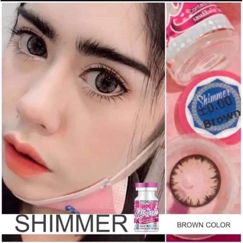 ค่าสายตา-50ถึง-1000-บิ๊กอายตาหวานโคเรีย-บิ๊กอายลายเกล็ดหิมะ-shimmer-brown