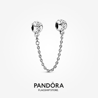 Pandora สายโซ่ จี้รูปหัวใจ เพื่อความปลอดภัย ของขวัญวันเกิด สําหรับสุภาพสตรี p825