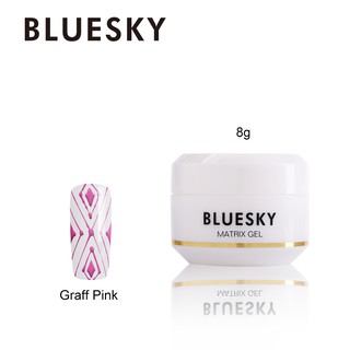 สีทาเล็บใยแมงมุม สีใยแมงมุม Bluesky gel polish Matrix gel Graff Pink สีชมพู