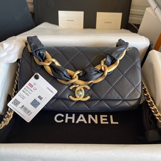 Chanel โซ่ใหญ่ สีกรม Size 23 cm Grade vip อปก.Fullboxset