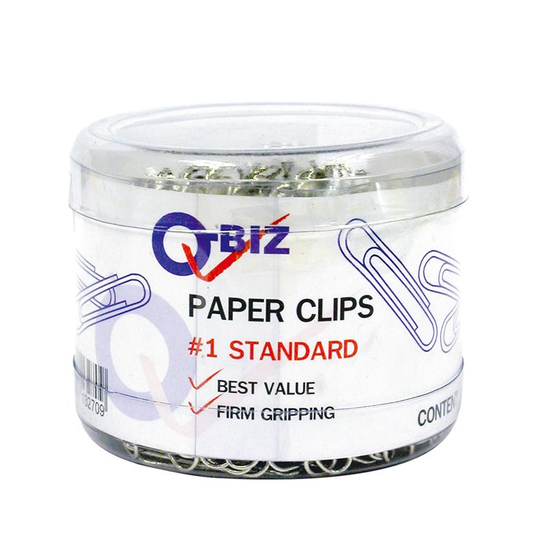 คิวบิซ-ลวดเสียบกระดาษชุบโครเมี่ยม-เบอร์-1-คละแบบ101360q-biz-paper-clip-no-1-500-pcs-x-1-pack