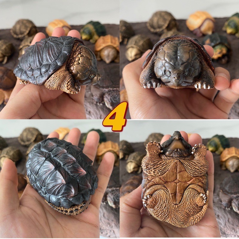 bighead series snipping turtle figurines โมเดลเต่าตัวเล็ก | Shopee Thailand